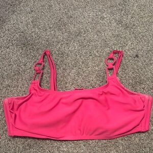 Pink Bikini Top with Ring Details 😍